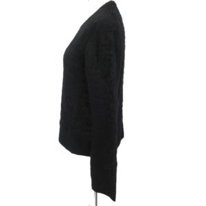 Drawer カシミヤ セーター ニット 起毛 定番 長袖 黒 ブラック 1 約SーMサイズ相当 0208