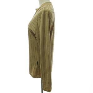 FENDI JEANS ヴィンテージ ストレッチ シャツ ブラウス イタリア製 カットソー 長袖 ブラウン 茶 約M-L 0220