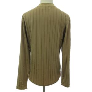 FENDI JEANS ヴィンテージ ストレッチ シャツ ブラウス イタリア製 カットソー 長袖 ブラウン 茶 約M-L 0220