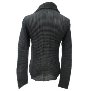 ISSEY MIYAKE プリーツシャツ ブラウス 長袖 ハイネック ブラック 黒 2 約M相当 IM61FJ403 0210