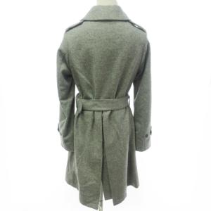 MACKINTOSH トレンチコート ジャケット ダブルブレスト ウール ベルト付 グレー 灰 34 約S相当 0211