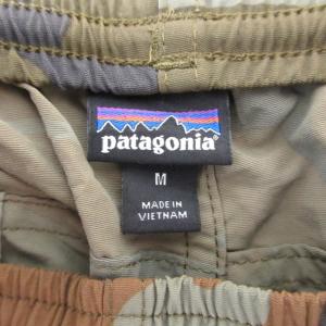 Patagonia 16年モデル バギーズパンツ ワークパンツ ジョガーパンツ カモフラ柄 迷彩柄 ナイロン アウトドア カーキ系 M STY55210SP16