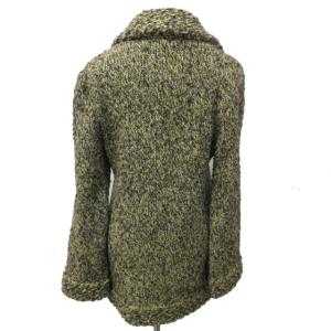 MISSONI 美品 ウール ツイードジャケット イタリア製 ブルゾン 黄緑 ブラウン 白 黒 42 約M 0226