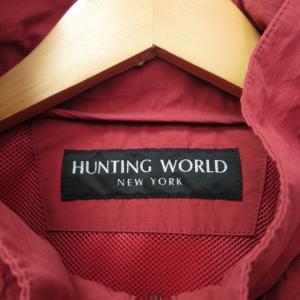 HUNTING WORLD ブルゾン マウンテンパーカー フーディー ジャケット 赤 レッド S 0307