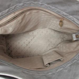 GHERARDINI ソフティ トートバッグ 肩掛けカバン ハンドバッグ 総柄 シルバー グレー系 0228 ECR17