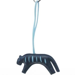 HERMES ルールーチャーム ブルードマルト セレスト アニョーミロ バッグチャーム タイガー