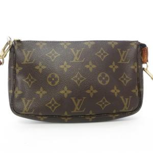 LOUIS VUITTON M51980 アクセソワール モノグラム ショルダーバッグ ポシェット  PVC×レザー 茶