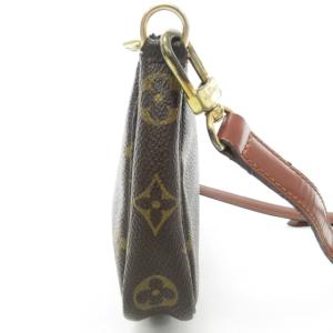 LOUIS VUITTON M51980 アクセソワール モノグラム ショルダーバッグ ポシェット  PVC×レザー 茶