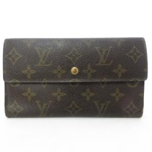 M61215 ポルトトレゾール インターナショナル モノグラム ロングウォレット 長財布 三つ折り財布 PVC ブラウン系