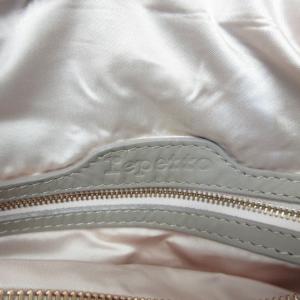 Repetto カブリオレ ショルダーバッグ レザー リボン グレー