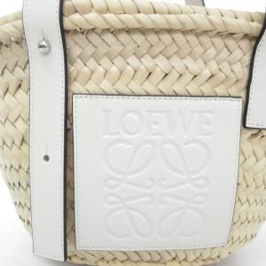 LOEWE A223S93X04 バスケットバッグ スモール ヤシの葉&カーフレザー ベージュ
