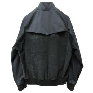Martin Margiela 14 18AW バラクーダ ハの字ライダース ジャケット コーデュロイ切替 ドッキング 黒 48