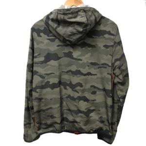 DIESEL ジップアップ パーカー フーディー ジャケット 迷彩柄 カモフラ柄 カーキ 黒 ブラック M 0323