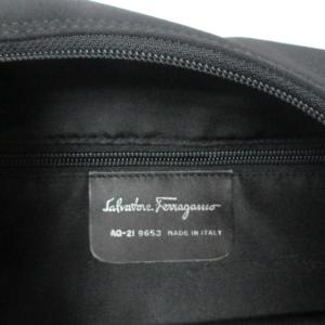 Salvatore Ferragamo ワンショルダーバッグ ナイロン ロゴ プレート AQ-21 9653 黒 ブラック 0416