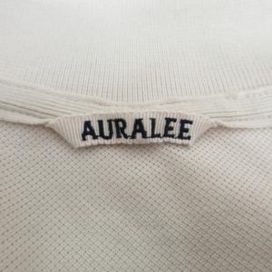 AURALEE 21SS SUPER FINE COTTON SALT SHRINK PIQUE BIG POLO 鹿の子 ビッグ ポロシャツ