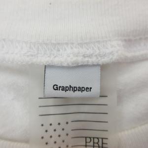 Graphpaper 近年モデル Tシャツ カットソー ロンT 長袖 コットン ラグラン クルーネック ホワイト 白 F 0328