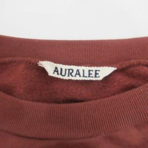 AURALEE 21AW ELASTIC HIGH GAUGE SWEAT トレーナー スウェット A21AP01NU ブラウン 茶系 5