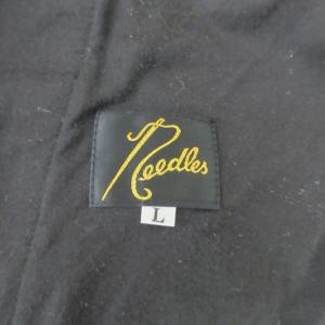 Needles 近年モデル Side Tab Trouser サイドタブ テーパードスラックス パンツ ワイド ブラック 黒 L KP067