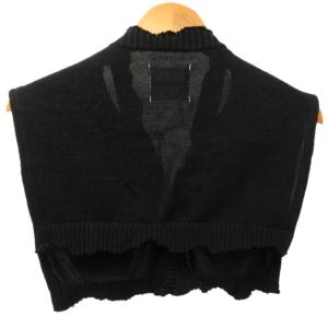 TAKAHIROMIYASHITATheSoloIst. 22SS letterd cardigan レタードカーディガン ニット ロゴワッペン ダメージ