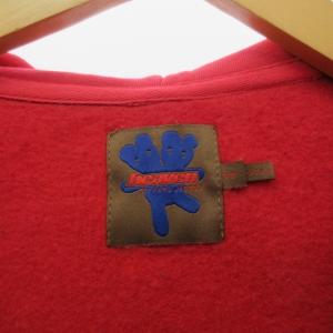 MARC JACOBS Heaven by パーカー スウェット ロゴ 刺? ジップアップ オーバーサイズ 赤 黒 レッド ブラック XS 0404