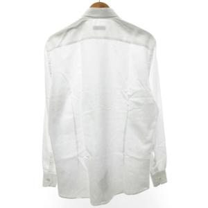 ETRO 美品 近年モデル 総柄ジャカード ドレスシャツ ワイシャツ 長袖 花柄 ビジネス フォーマル ホワイト 白 41 約L相当