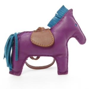 HERMES ロデオMM バッグチャーム アニョーミロ アネモネ×ブルーイズミール×フォーブ キーホルダー