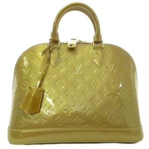 ヴェルニ アルマPM モノグラム ハンドバッグ トートバッグ ゴールドベージュ