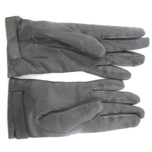 FENDI ヴィンテージ レザー グローブ 手袋 内側カシミヤ 黒 ブラック M 0629 AA