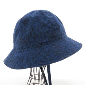 nonnative LIBERTY サファリハット バケットハット 帽子 リーフ柄 総柄 あご紐付き ブルー系 青系 2 0425