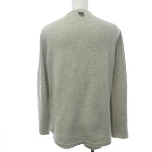 MARGARET HOWELL カシミヤ カーディガン ニットジャケット セーター ポケット ライトグレー系 F 0422