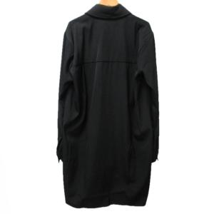 MADISONBLUE 近年モデル 美品 ロングシャツ シャツジャケット ロングシルエット 長袖 黒 ブラック 04 約L-LL相当 0424