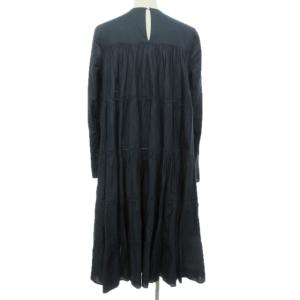 Merlette 19SS ESSAOUIRA コットンティアード ワンピース 刺繍 装飾 ギャザー 長袖  XS