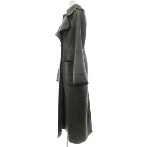 ETRO ヴィンテージ ニットコート ベロア切替 40 グレー