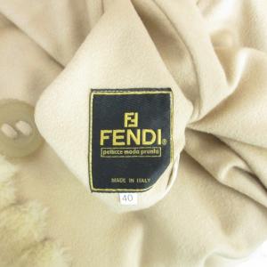 FENDI ヴィンテージ デザインファーコート オーバーサイズ ジャケット イタリア製 ベージュ 40