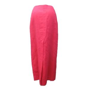 KENZO ヴィンテージ リネンスカート タイトスカート フランス製 前ボタン ロング丈 ピンク 38 約Mサイズ 0523