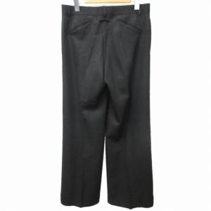 Jean Paul GAULTIER ワイドパンツ スラックス センタープレス ストレート 黒 42