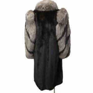 SAGA MINK 銀サガ JINDO ミンクファーコート 毛皮 ロング丈 茶 11