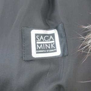 SAGA MINK 銀サガ JINDO ミンクファーコート 毛皮 ロング丈 茶 11
