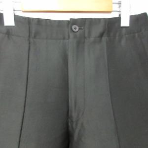 Drawer 美品 近年モデル シルク混 パンツ センタープレス 6514‐236‐0844 黒 ブラック 36 S 0520 STK
