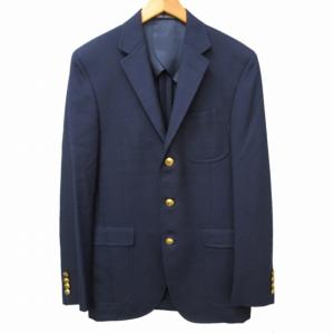Princeton Uscpd USA製 金ボタン テーラードジャケット ブレザー 3B ネイビー