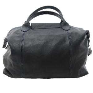 Longchamp DEPOSE 2WAY ショルダーバッグ ハンドバック ミニボストンバッグ 紺 ネイビー 0530