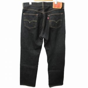Levi's 501 ブラックデニム デニムパンツ ジーンズ メキシコ製 ボタンフライ 5ポケット W36