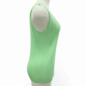PLEATS PLEASE ISSEY MIYAKE ISSEY MIYAKE ノースリーブ プリーツカットソー シャツ ブラウス ライトグリーン系 緑系 4 約L?XL相当 PP51-JK600