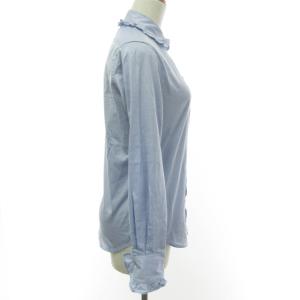 MADISONBLUE 22SS ROUND COLLAR FRILL SH L.OX シャツ 長袖 サックスブルー