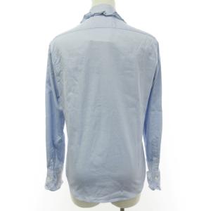 MADISONBLUE 22SS ROUND COLLAR FRILL SH L.OX シャツ 長袖 サックスブルー