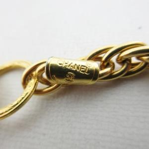 CHANEL ヴィンテージ コインモチーフ チェーンネックレス ロゴ 文字 ゴールドカラー GP WY 0531
