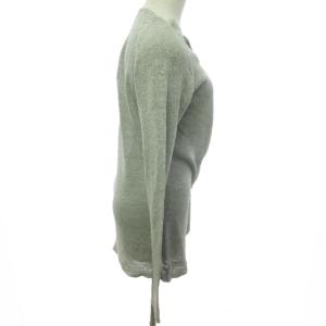 JURGEN LEHL シルクニット セーター カーディガン ジャケット グレー M 0609  IBO40