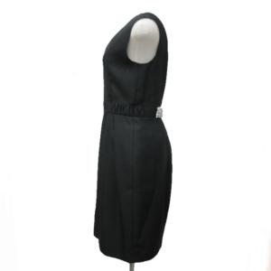 Grace Class 美品 ノースリーブ ワンピース ドレス ラメ スワロフスキー パーティー 二次会 黒 ブラック 38 M程度 0606 IBO40