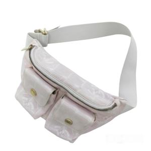 ニュートラベルライン ボディバッグ ショルダーバッグ ココマーク ピンク 白