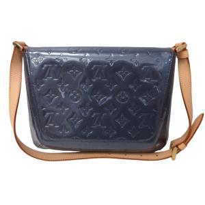 LOUIS VUITTON M91095 ヴェルニ トンプソンストリート モノグラム ショルダーバッグ カーフレザー 紫